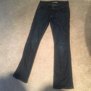 Hudson dark wash boot leg jeans